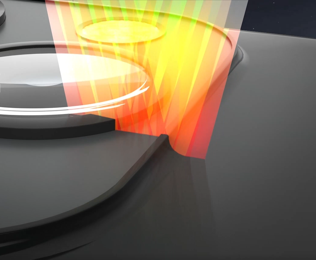 How to detect 3D curved glass by line spectral confocal